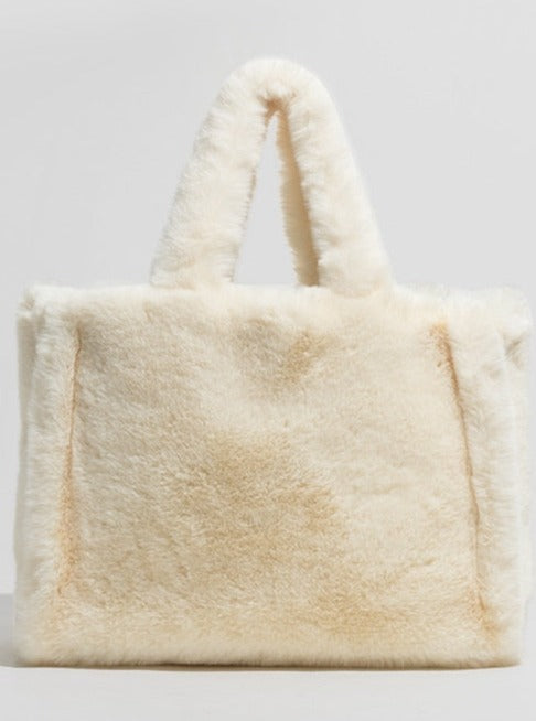 Faux Fur Fluffy Soft Plush Shopper Bag