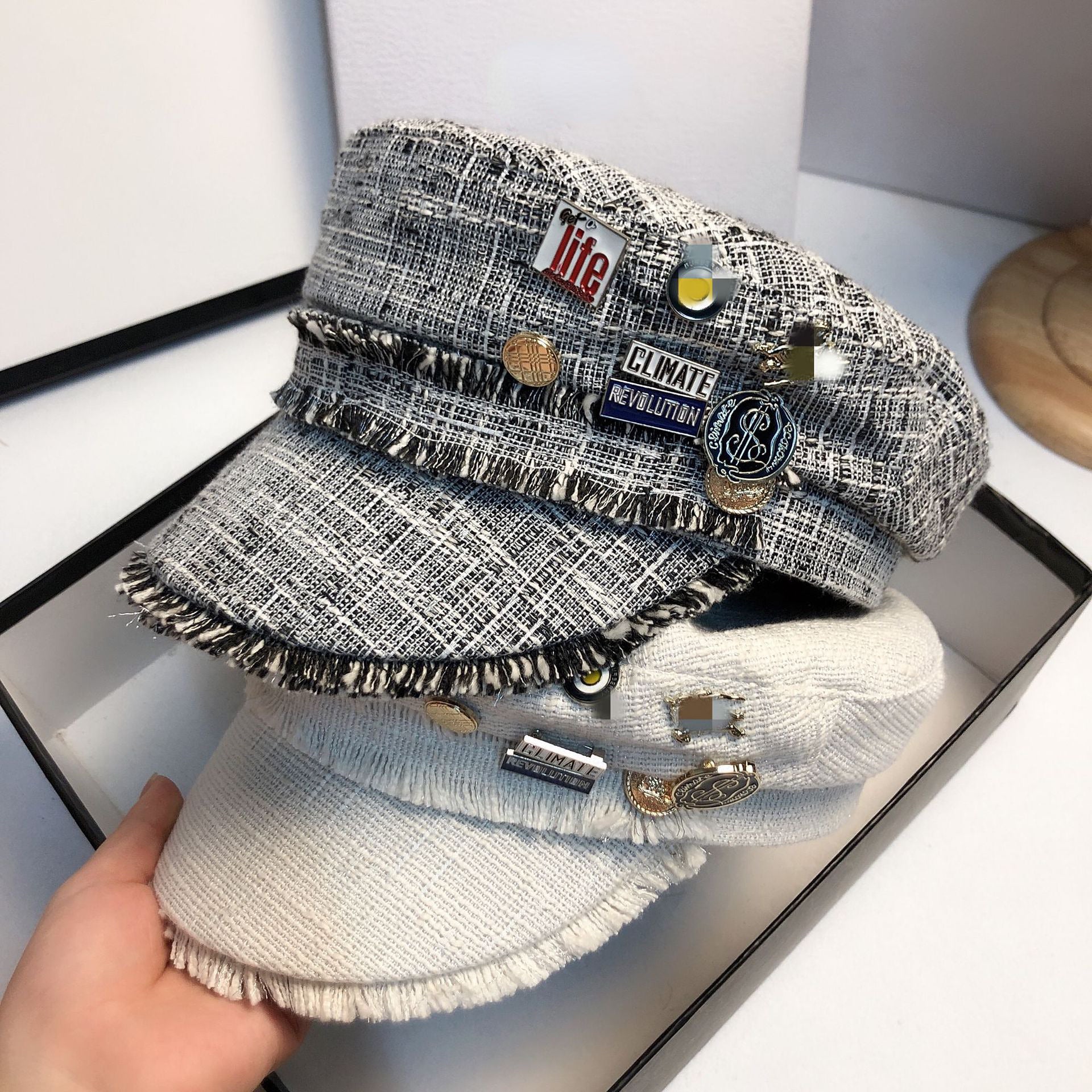 Tassel Beret Retro Caps