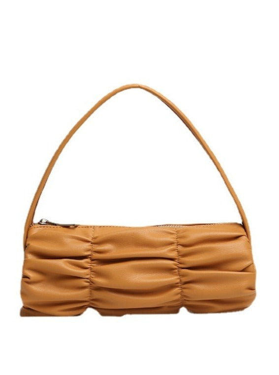 Genuine Leather Texture Underarm Purse