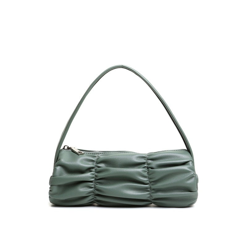 Genuine Leather Texture Underarm Purse