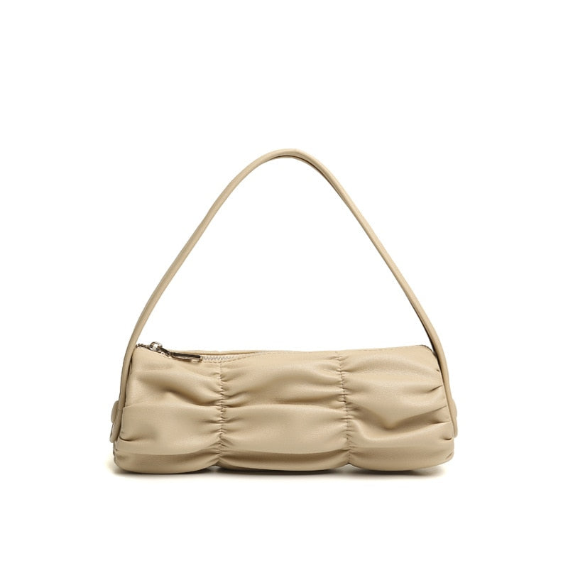 Genuine Leather Texture Underarm Purse