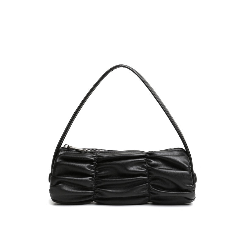Genuine Leather Texture Underarm Purse