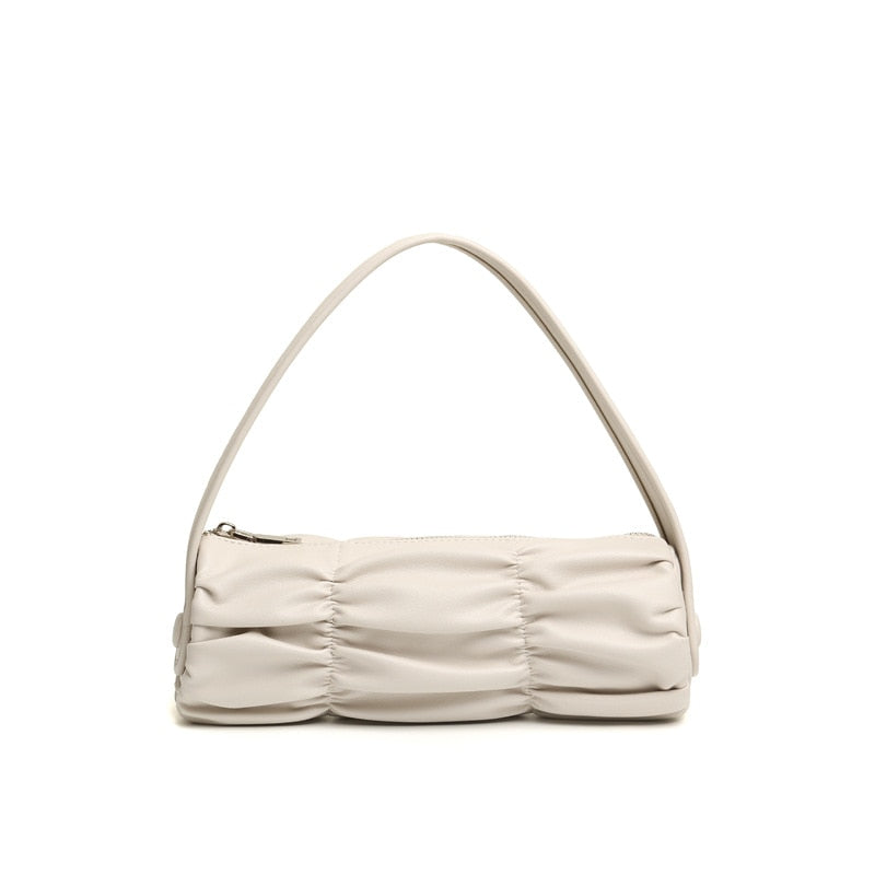 Genuine Leather Texture Underarm Purse
