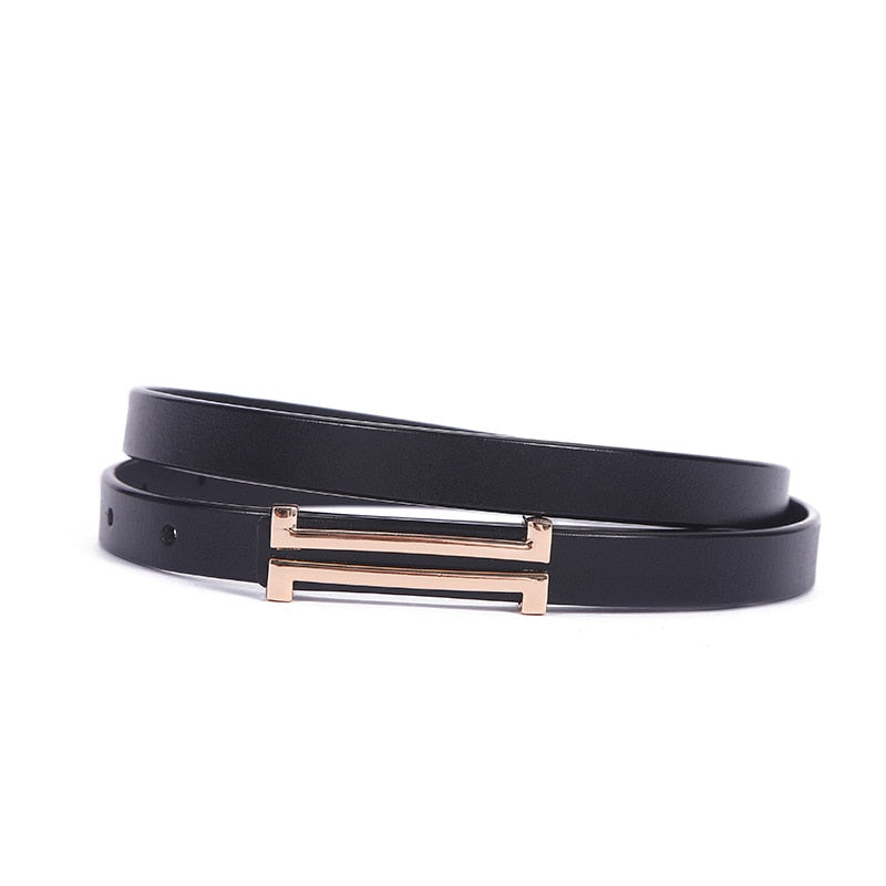Genuine leather Simple Design Decoration Thin Belt