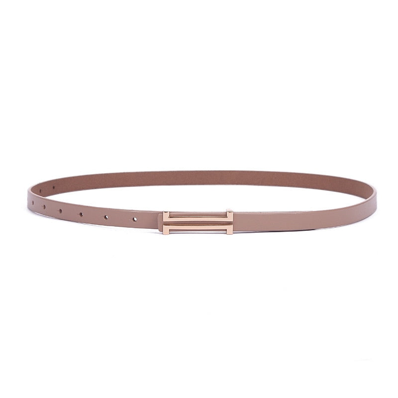Genuine leather Simple Design Decoration Thin Belt