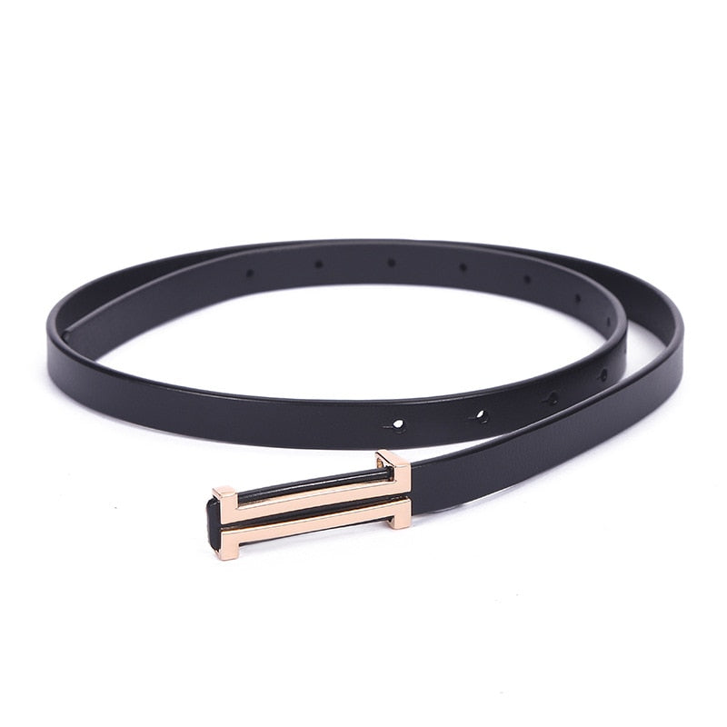 Genuine leather Simple Design Decoration Thin Belt