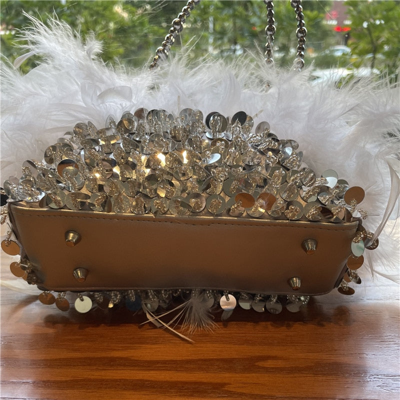 Evening Clutch Bag Shiny Banquet Purses