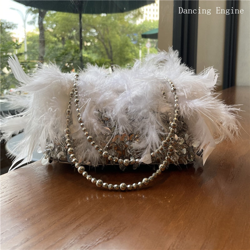 Evening Clutch Bag Shiny Banquet Purses