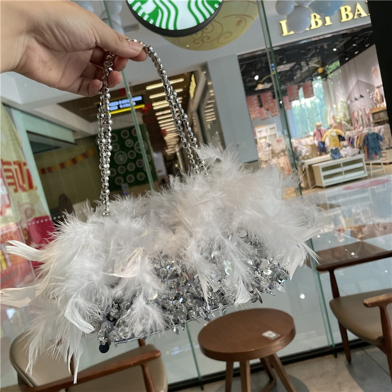 Evening Clutch Bag Shiny Banquet Purses