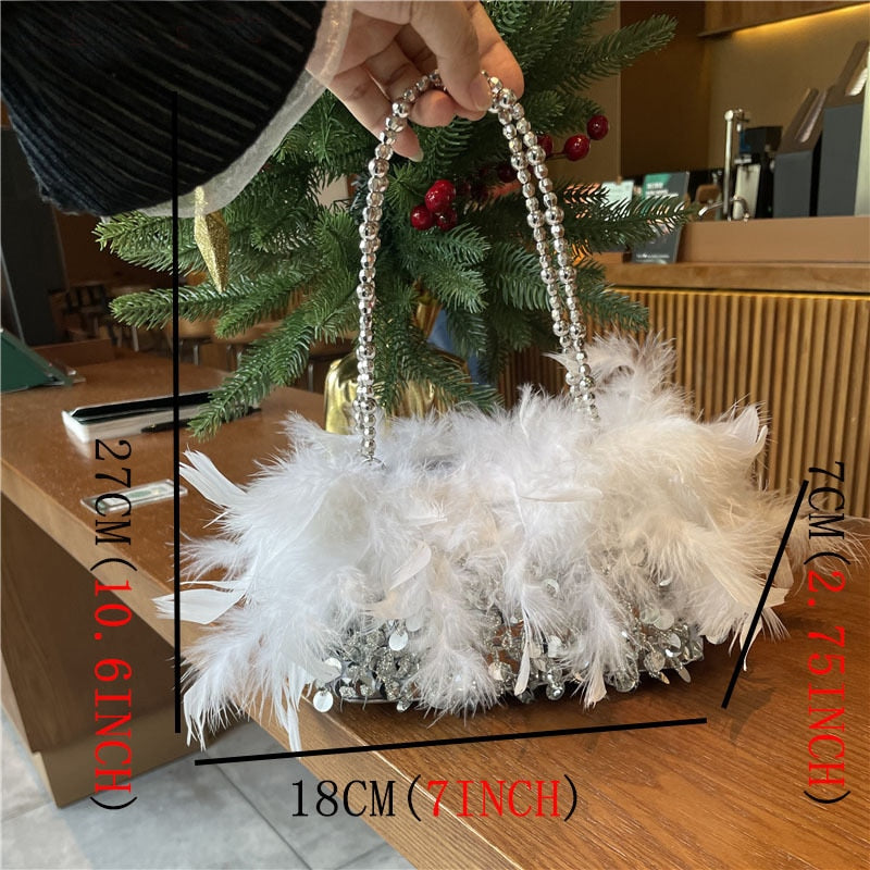 Evening Clutch Bag Shiny Banquet Purses