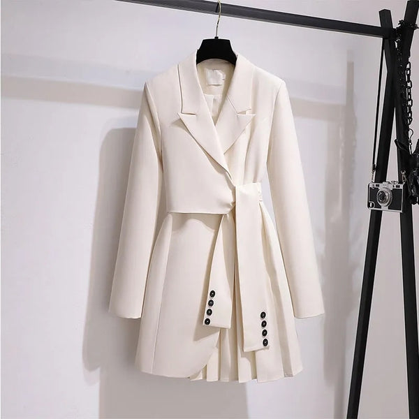 VIVIANNA Vintage Blazer Windbreaker Dress
