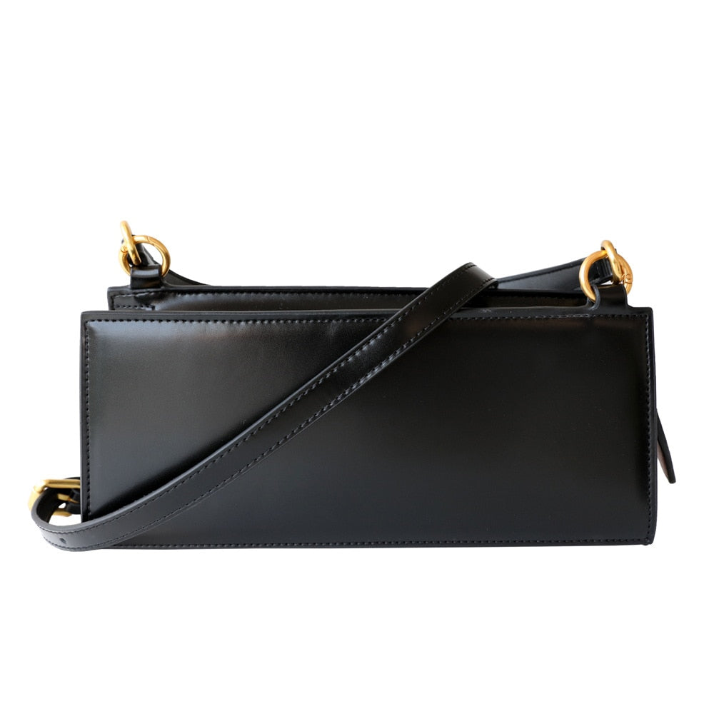 Baguette Vintage Shoulder Genuine Leather Handbag