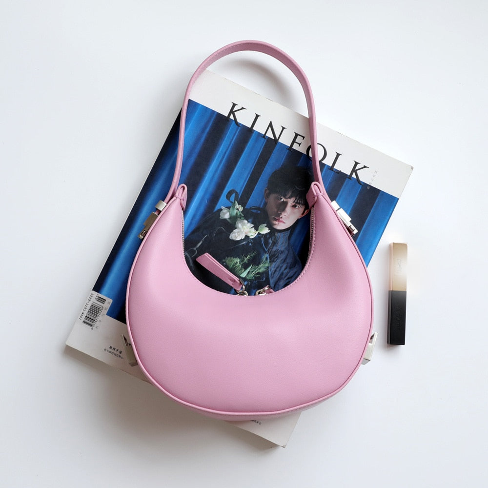 Half-C Genuine Leather Ladies Shoulder Messenger Bags