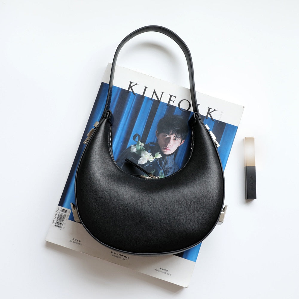 Half-C Genuine Leather Ladies Shoulder Messenger Bags