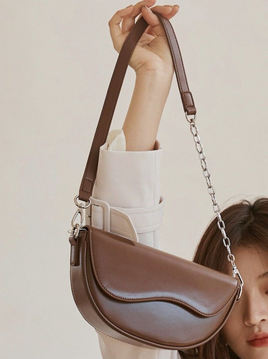 Genuine Leather Vintage Saddle Crossbody Bags