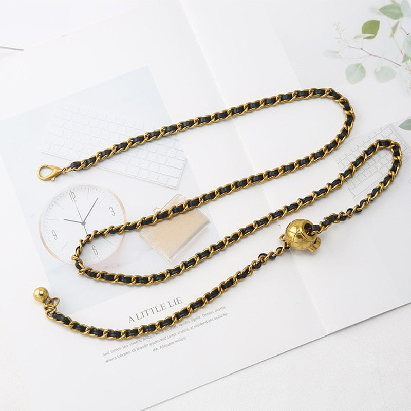 Golden Ball Women Fashion Waistband