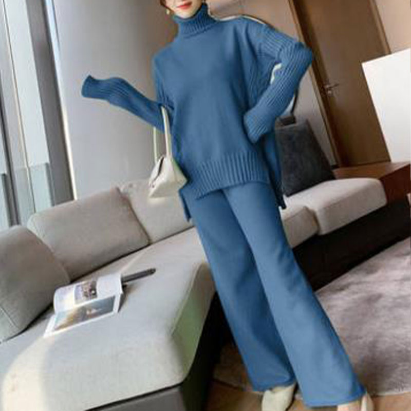 Turtleneck Sweater Pullovers Pants 