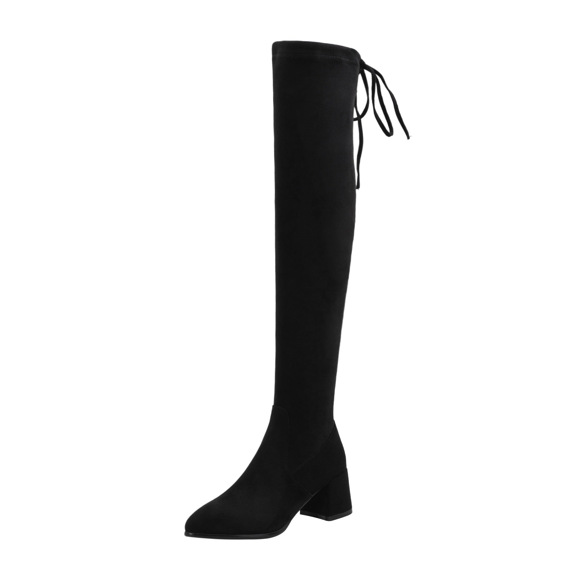 Sexy City Over The Knee Round Toe Knight Suede Boots