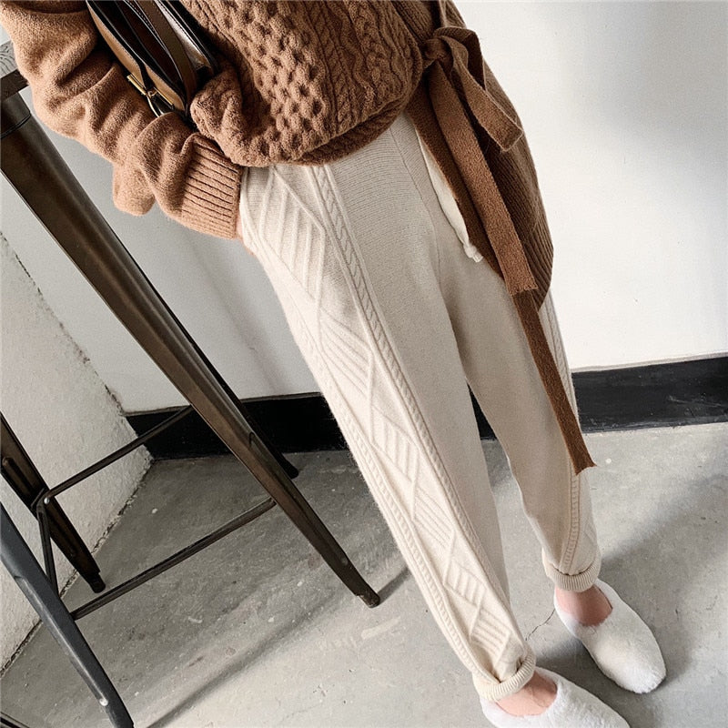 Soft-Winter Thicken Women Harem Pants