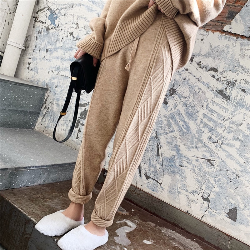 Soft-Winter Thicken Women Harem Pants