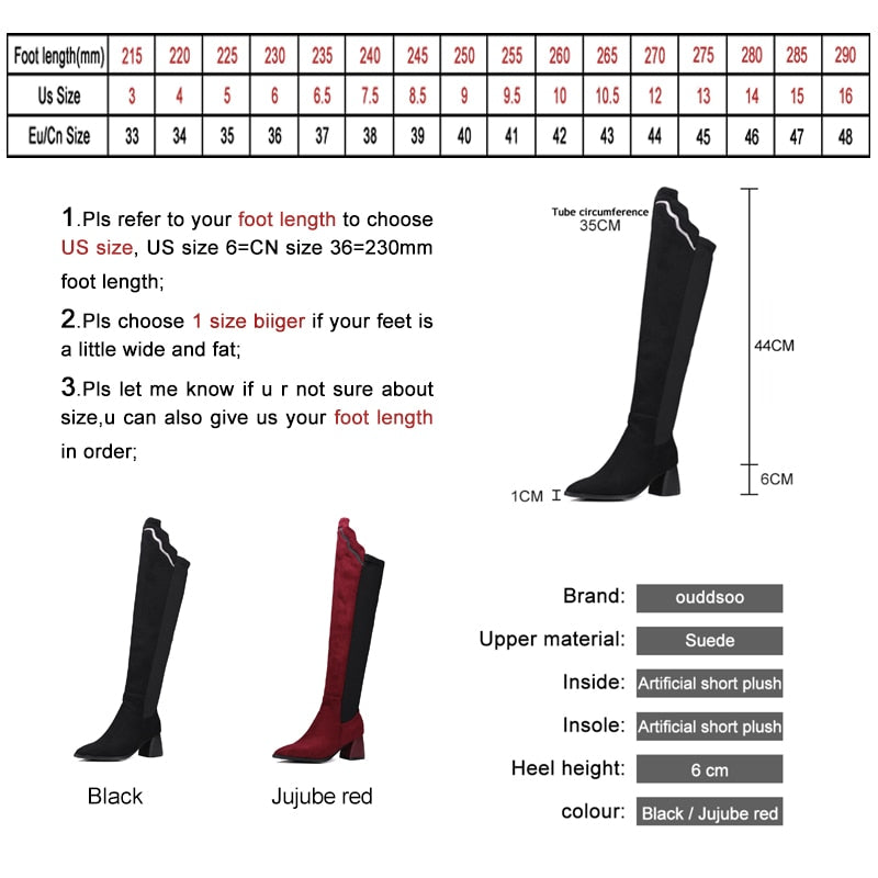 VIVID CITY Patent Leather Over-Knee-Boots