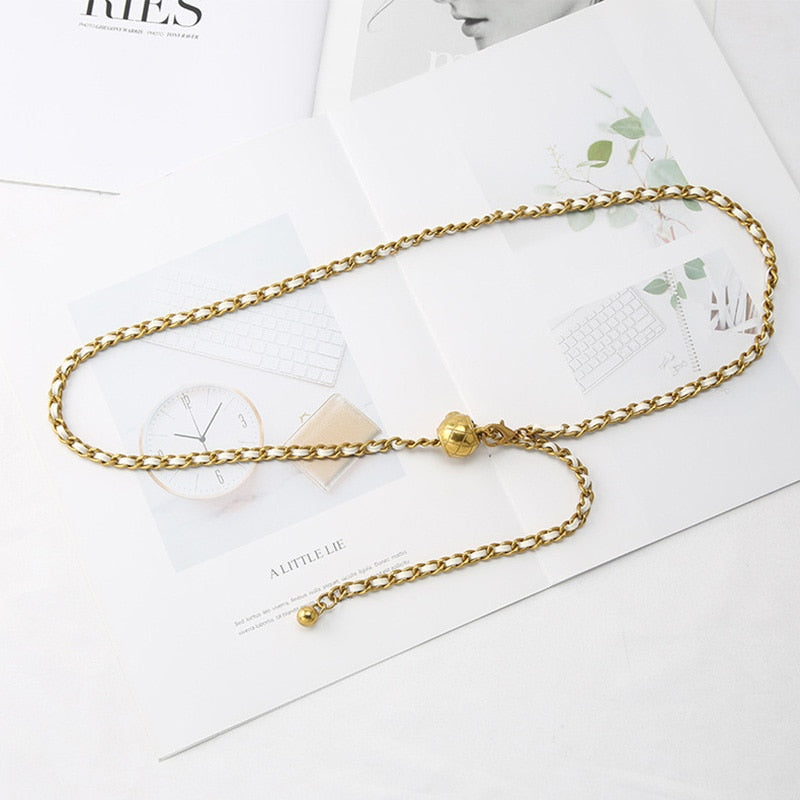Golden Ball Women Fashion Waistband