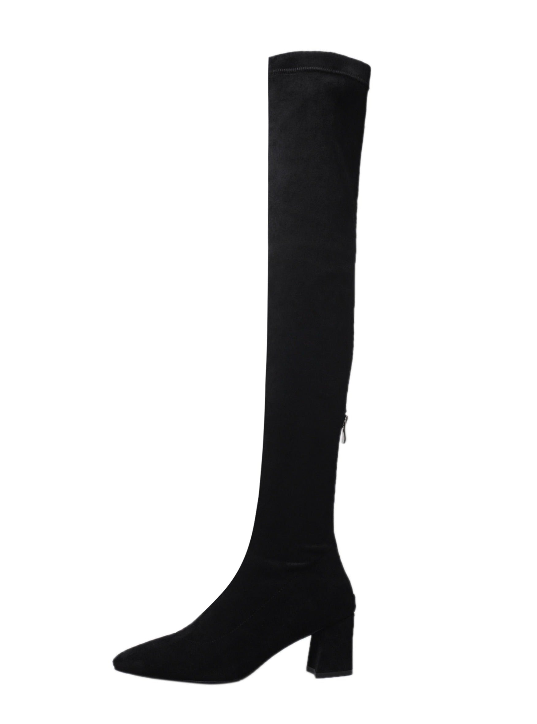 Genuine Suede Leather Over The Knee Boots