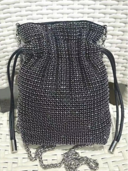 Rhinestones Evening bag silver Crystal Bag