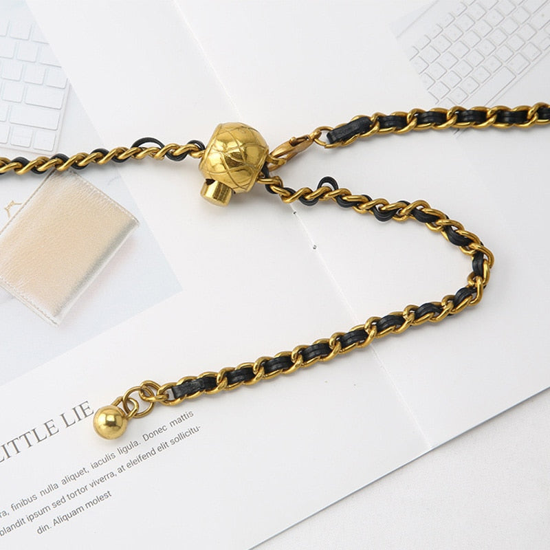 Golden Ball Women Fashion Waistband
