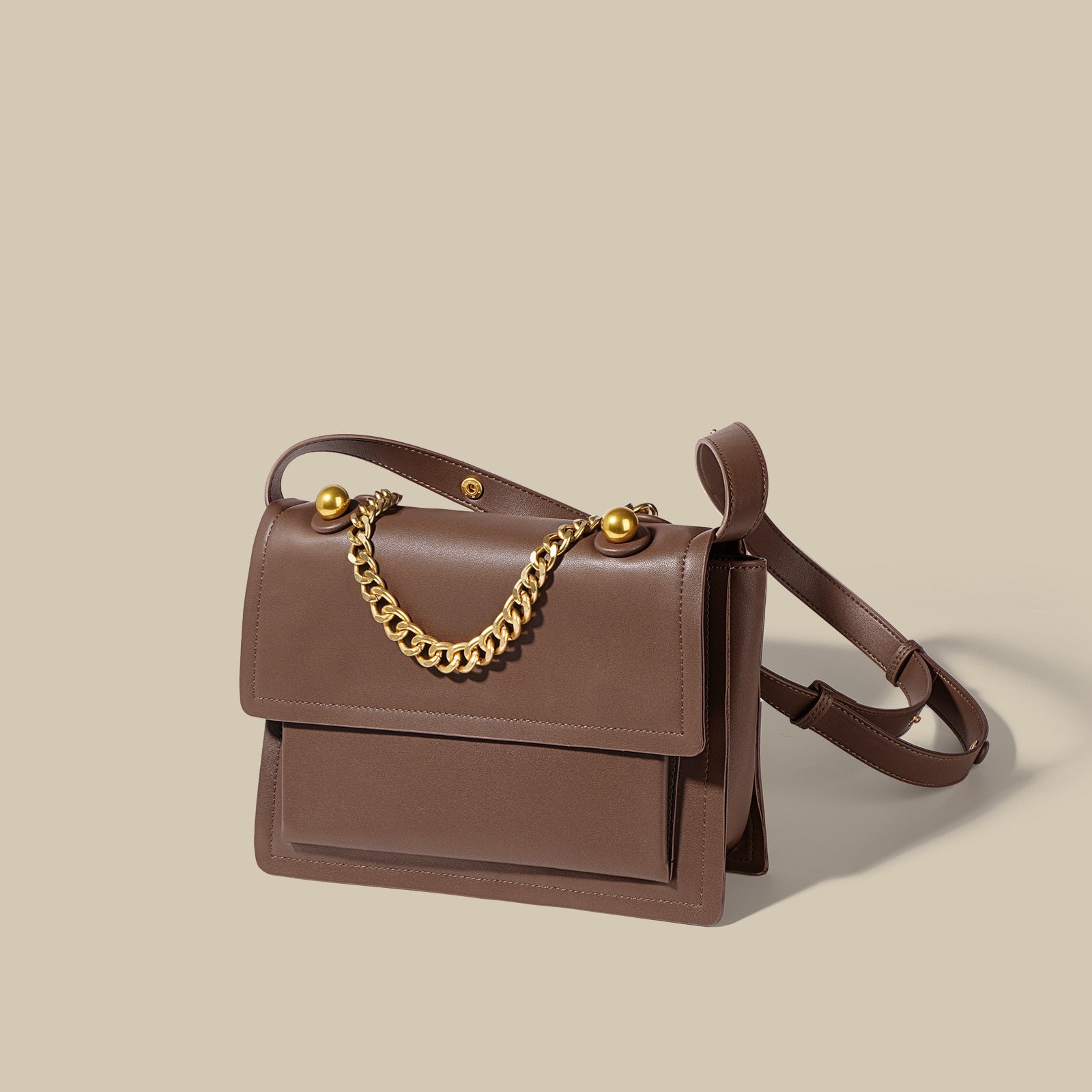 VIVID Genuine Leather Large Capacity Handbags Totes