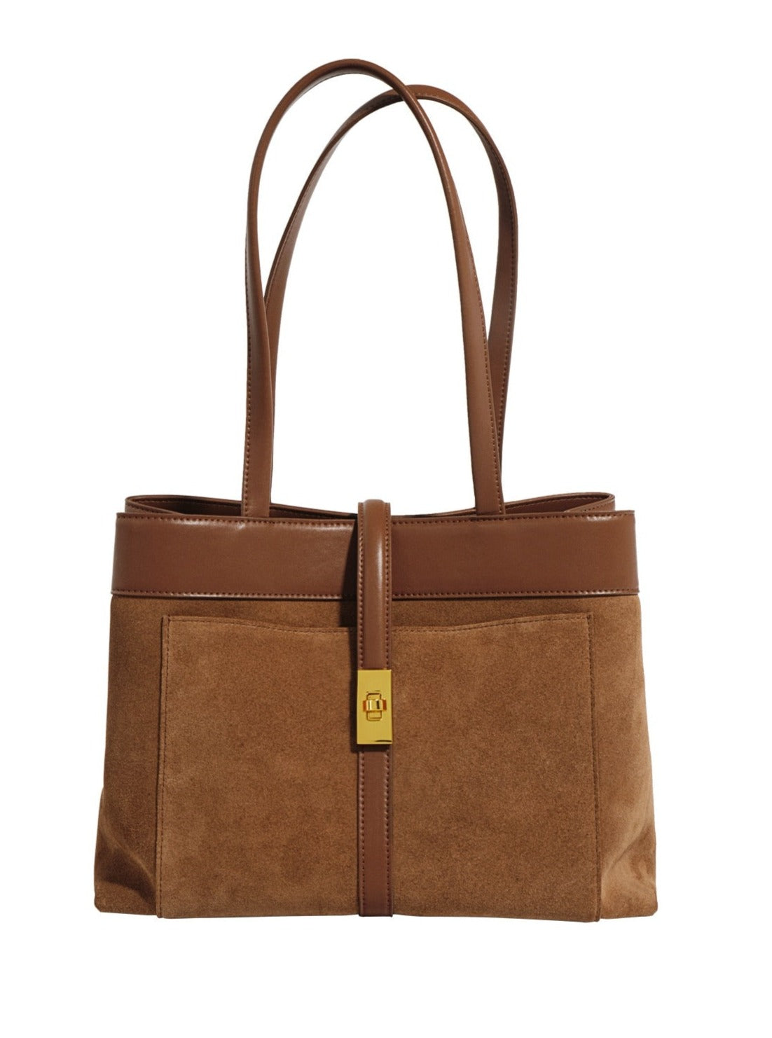 Office-Lady Genuine Leather Large Capacity Shoulder Bag