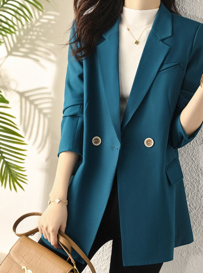 Fairy lady double-breasted suit blazer