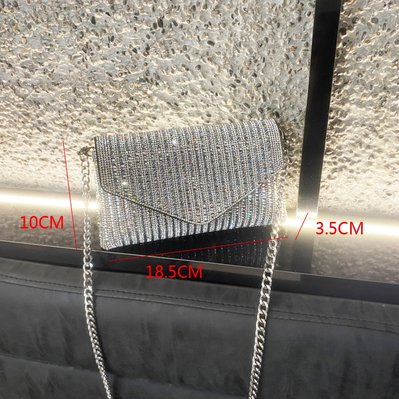 Shining Moon Evening Crystal mini Purse
