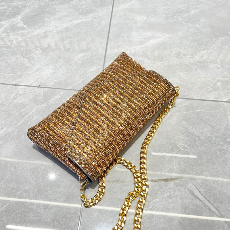 Shining Moon Evening Crystal mini Purse