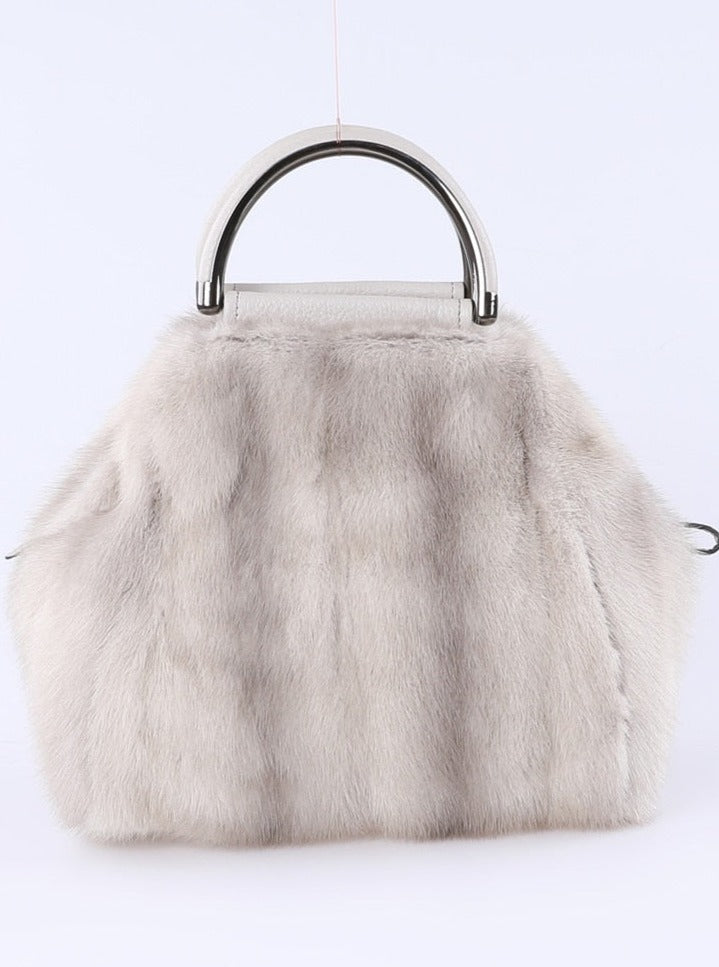 Plush Bag Real Mink Fur Bag