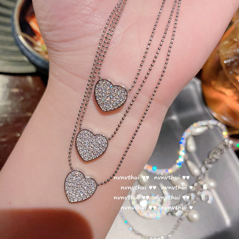 Bright Pink Love Gem Necklace