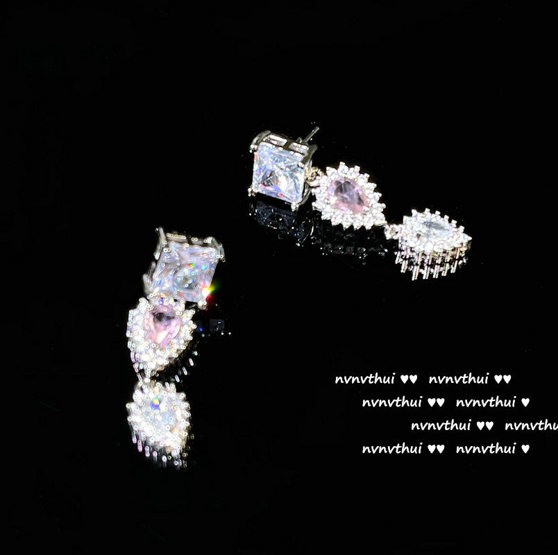 Bright Pink Love Gem Necklace