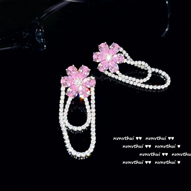 Bright Pink Love Gem Necklace