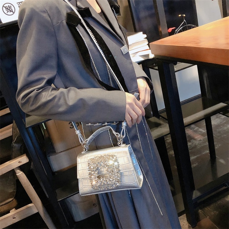 Rhinestone Crystal Crossbody Purse