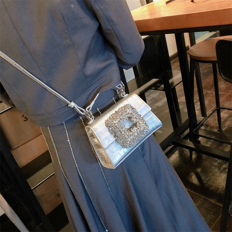 Rhinestone Crystal Crossbody Purse