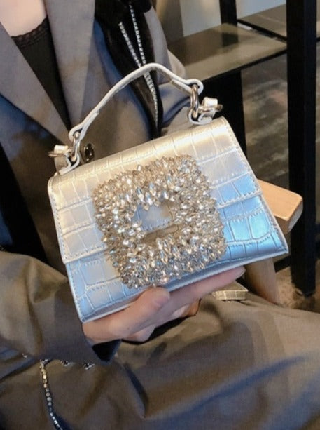 Rhinestone Crystal Crossbody Purse
