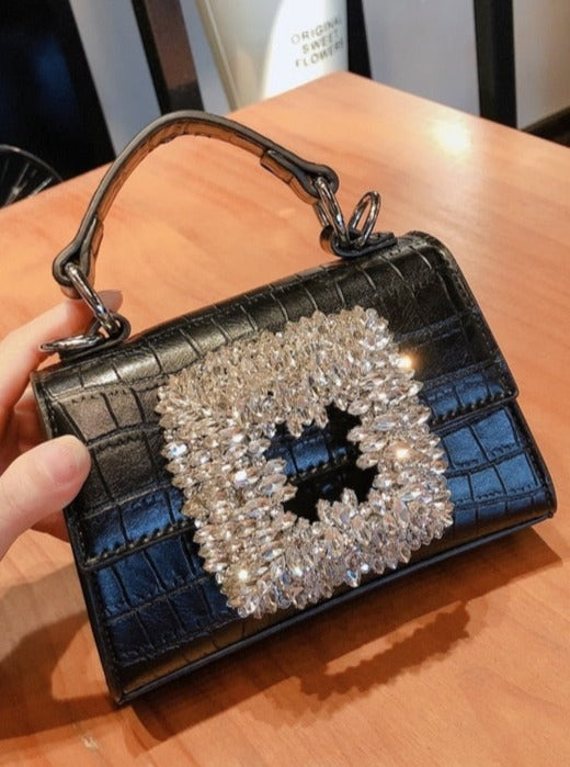 Rhinestone Crystal Crossbody Purse