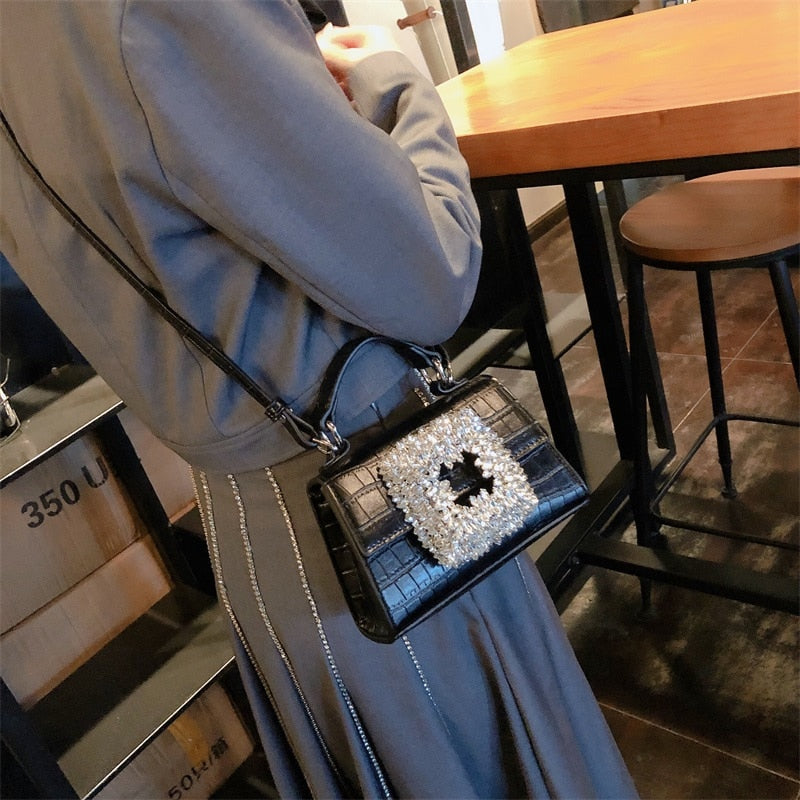 Rhinestone Crystal Crossbody Purse