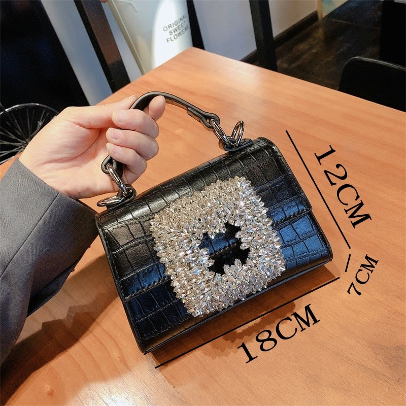 Rhinestone Crystal Crossbody Purse