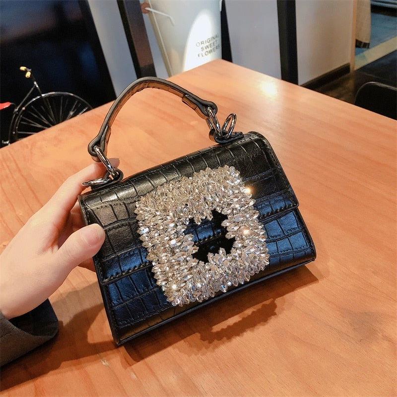 Rhinestone Crystal Crossbody Purse
