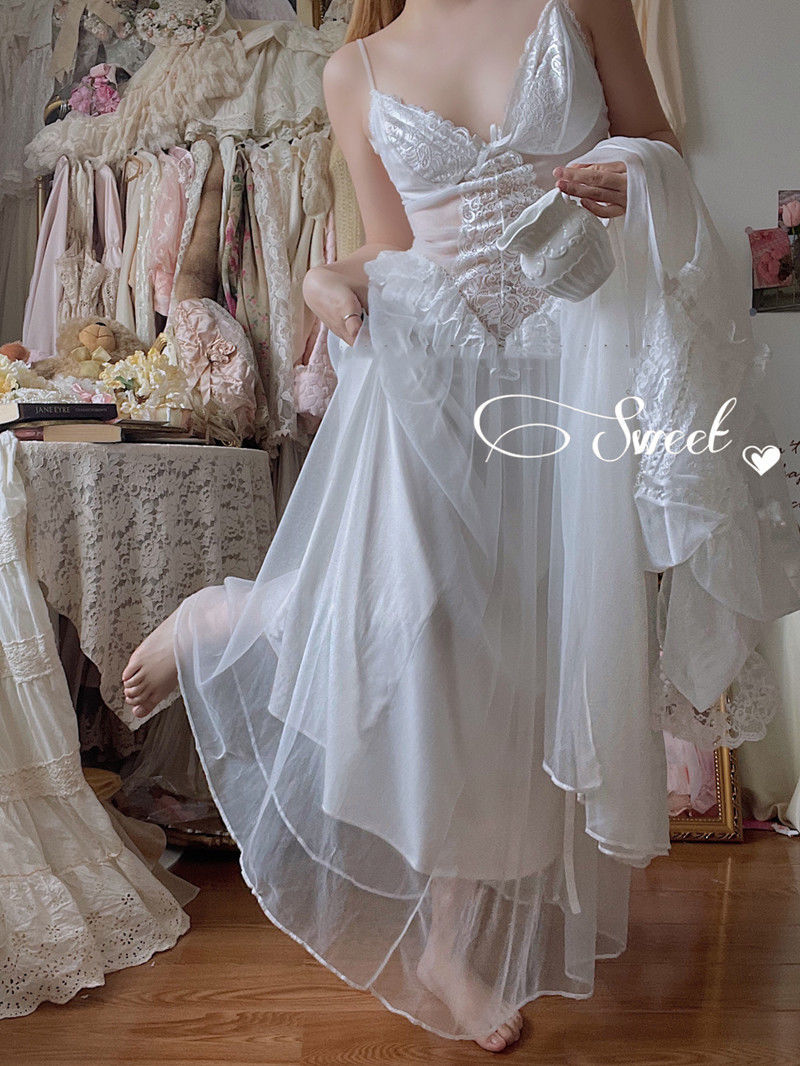 Sweat Angel Dream Fairy Vintage Mesh Lace Dresses