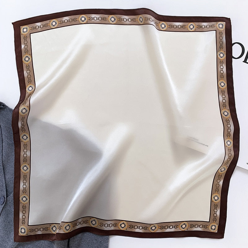 Lux Print Silk Square Scarf
