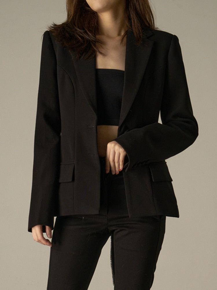 VIVIANNA Back Bow Tie Lace Cut Out Blazer