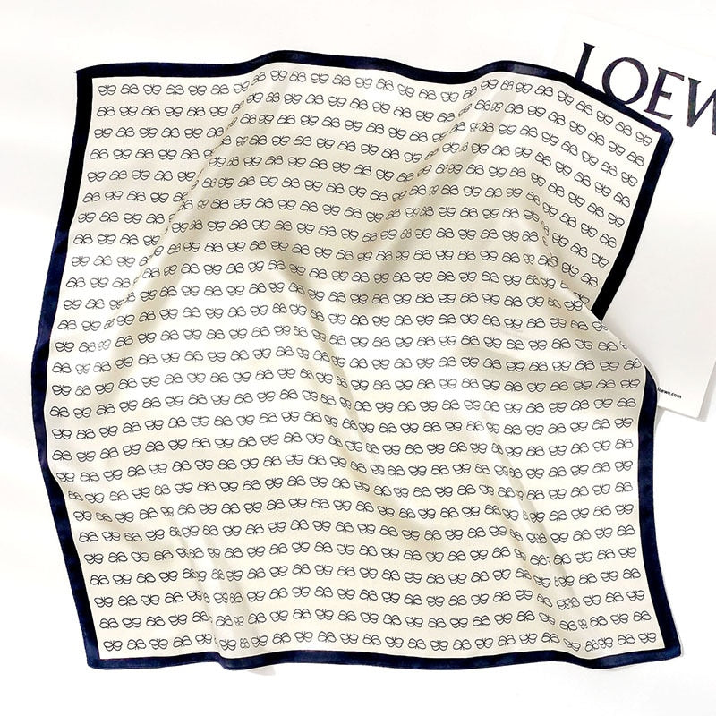 Lux Print Silk Square Scarf