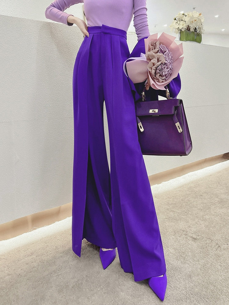 Women High Waist Loose Wide Leg Pants